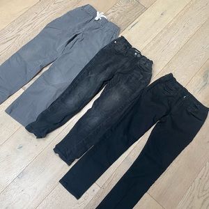 Three slim straight Jeans!